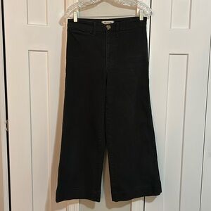 Madewell Black Flare & Wide Leg Jeans